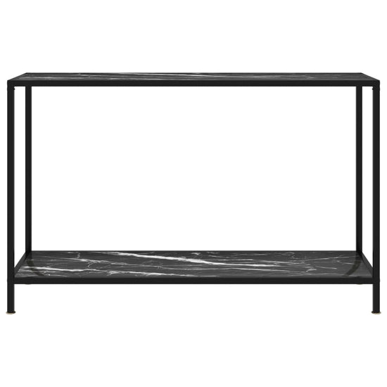 Wandtafel 120x35x75 cm gehard glas zwart MeubelReus