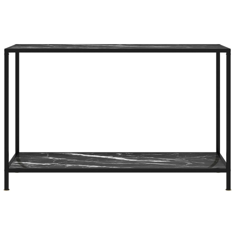Wandtafel 120x35x75 cm gehard glas zwart MeubelReus