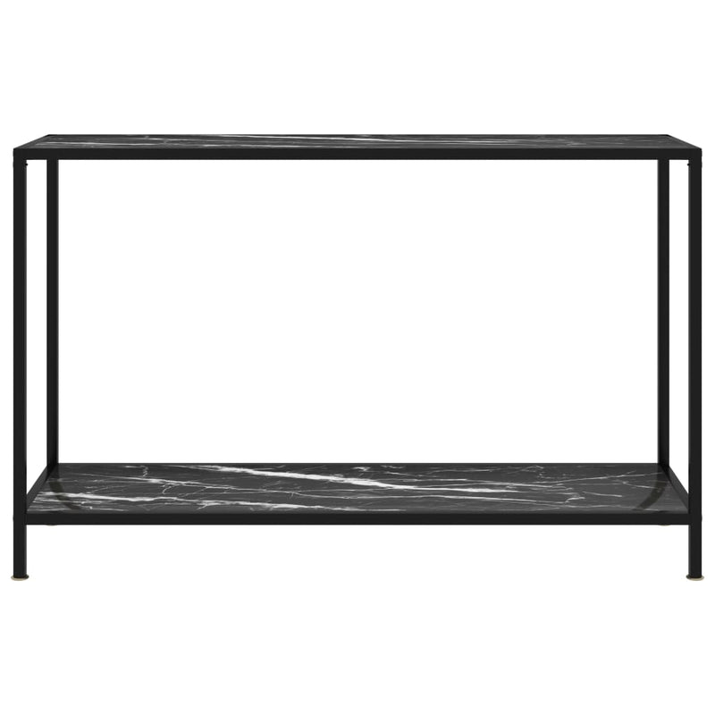 Wandtafel 120x35x75 cm gehard glas zwart MeubelReus