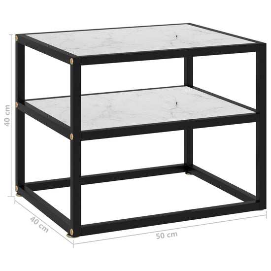 Wandtafel 50x40x40 cm gehard glas wit MeubelReus