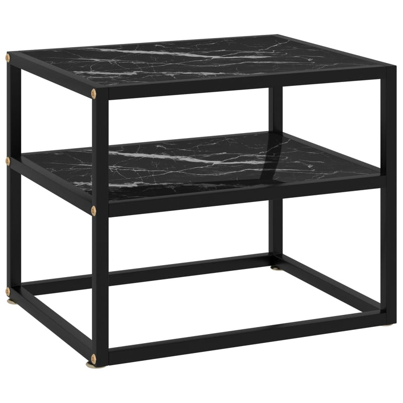 Wandtafel 50x40x40 cm gehard glas zwart MeubelReus