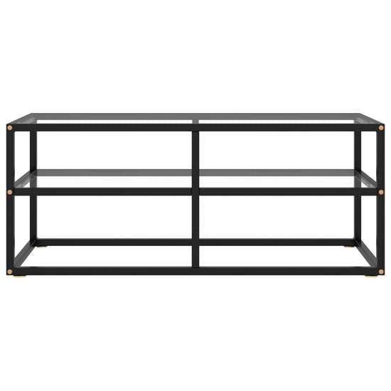 Tv-meubel met gehard glas 100x40x40 cm zwart MeubelReus