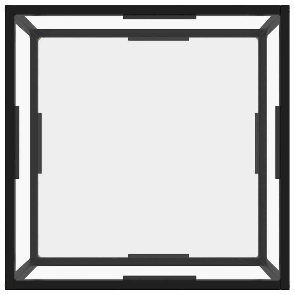 Salontafel 60x60x35 cm gehard glas transparant MeubelReus