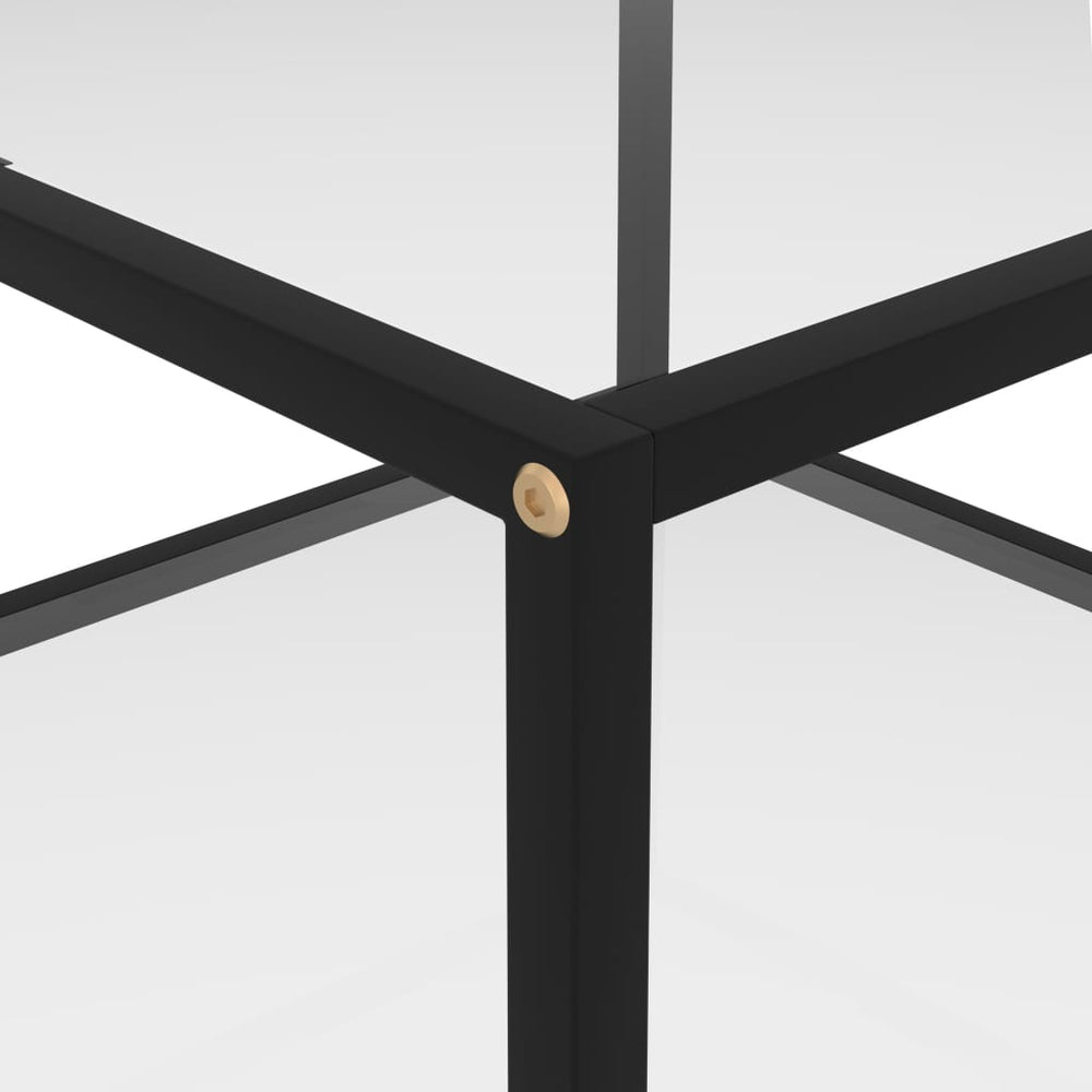 Salontafel 60x60x35 cm gehard glas transparant MeubelReus