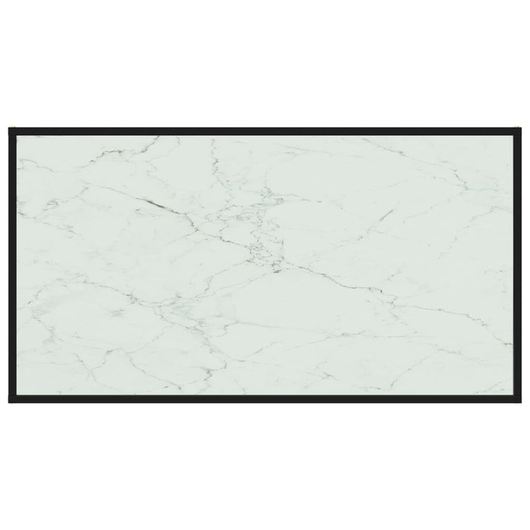 Salontafel 120x60x35 cm gehard glas wit MeubelReus