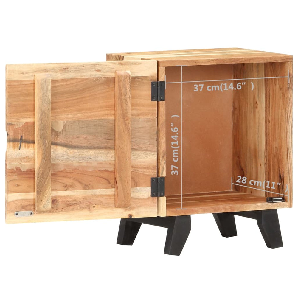 Nachtkastje 40x30x51 cm massief acaciahout MeubelReus