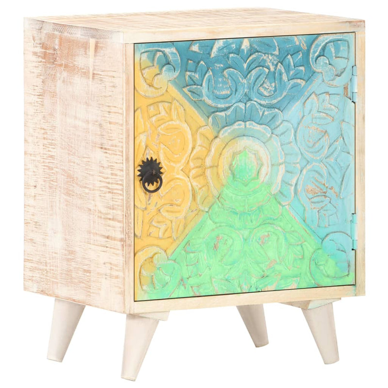 Nachtkastje bewerkt 40x30x50 cm massief acaciahout MeubelReus