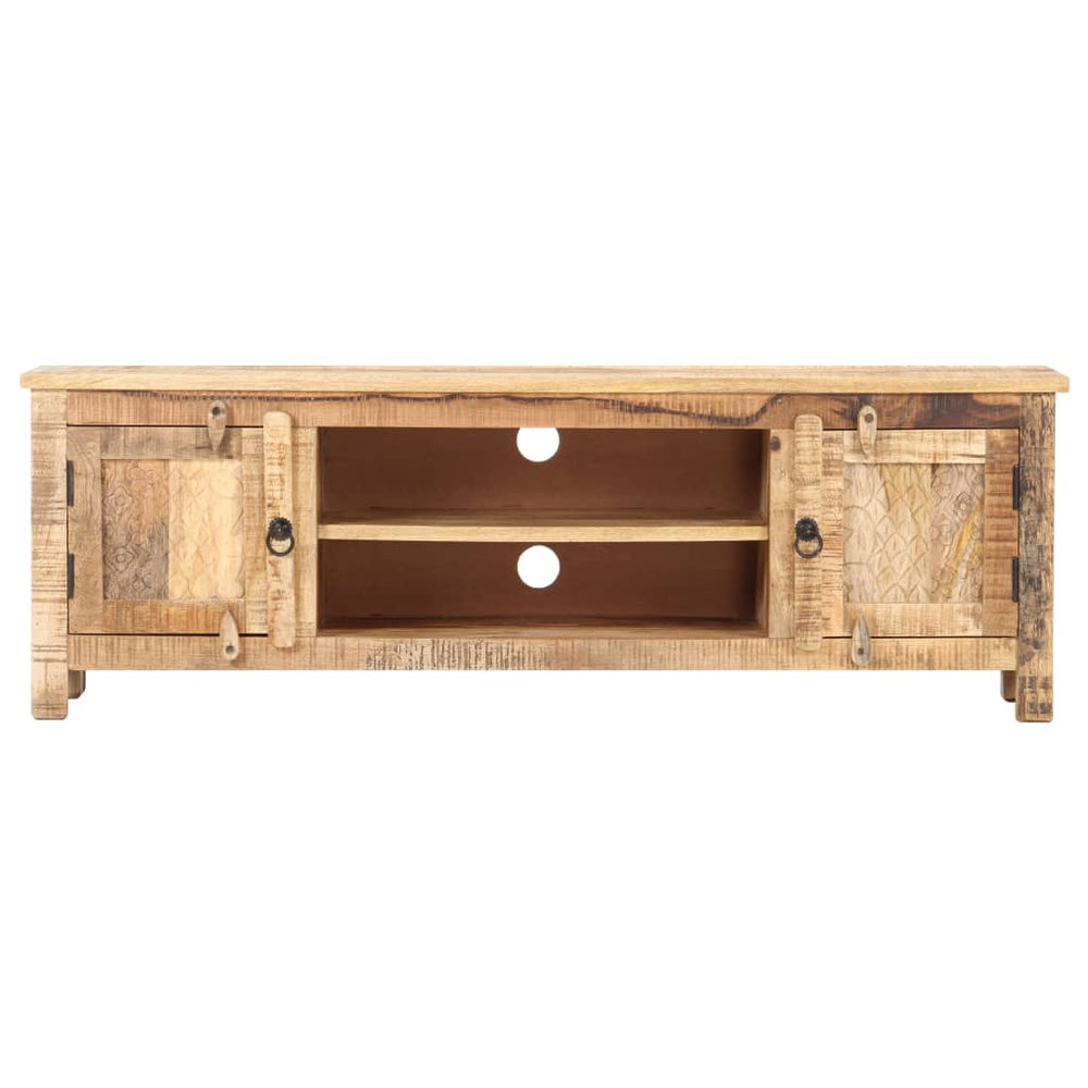 Tv-meubel 120x30x40 cm ruw mangohout MeubelReus