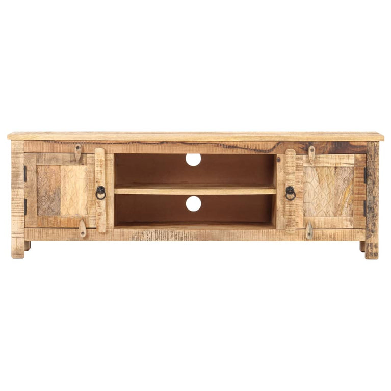 Tv-meubel 120x30x40 cm ruw mangohout MeubelReus