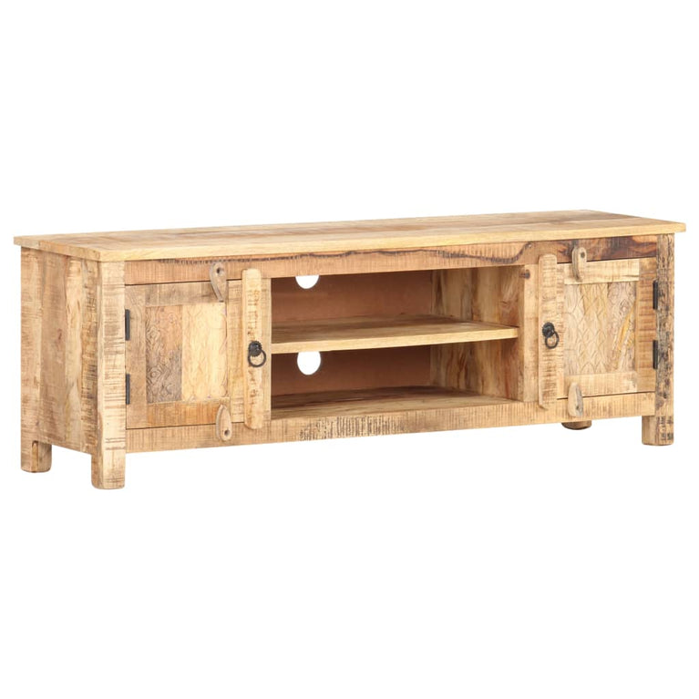 Tv-meubel 120x30x40 cm ruw mangohout MeubelReus