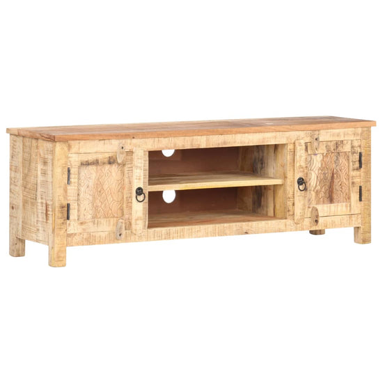 Tv-meubel 120x30x40 cm ruw mangohout MeubelReus
