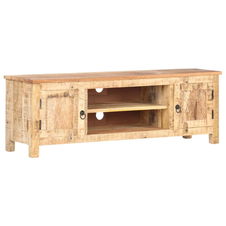 Tv-meubel 120x30x40 cm ruw mangohout MeubelReus
