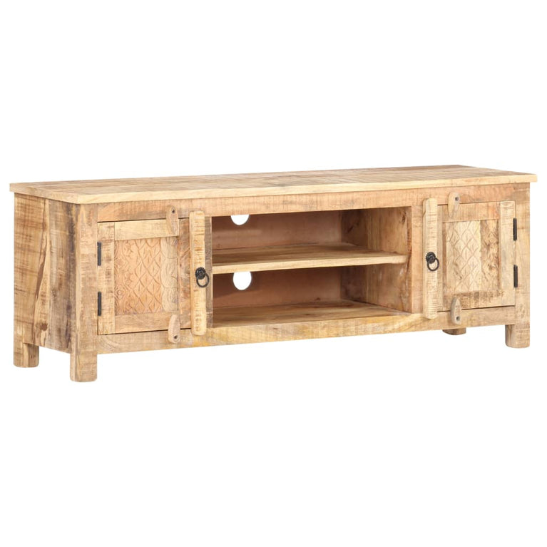 Tv-meubel 120x30x40 cm ruw mangohout MeubelReus
