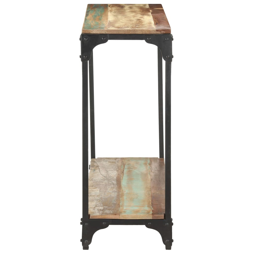 Wandtafel 110x30x75 cm massief gerecycled hout MeubelReus