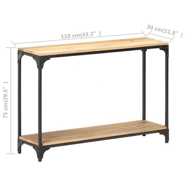 Wandtafel 110x30x75 cm massief mangohout MeubelReus