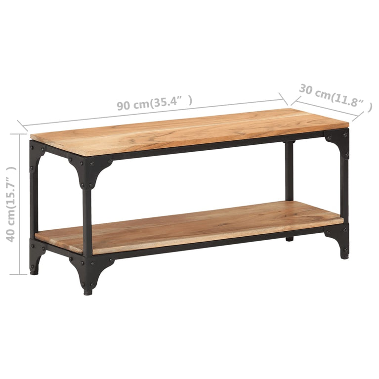Salontafel 90x30x40 cm massief acaciahout MeubelReus
