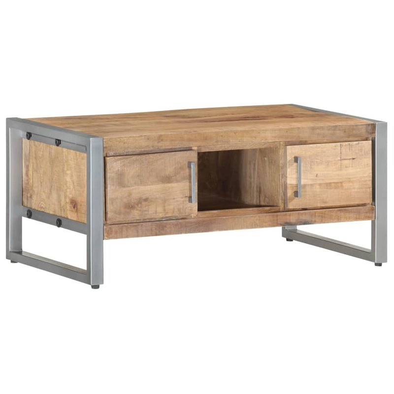 Salontafel 95x50x40 cm ruw mangohout MeubelReus