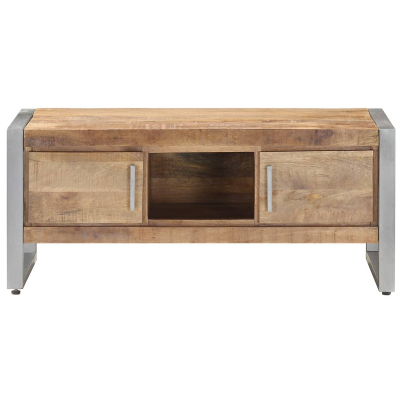 Salontafel 95x50x40 cm ruw mangohout MeubelReus
