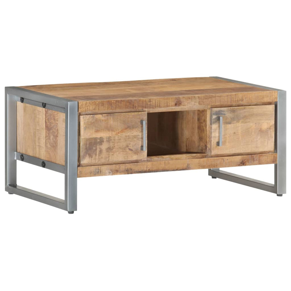 Salontafel 95x50x40 cm ruw mangohout MeubelReus