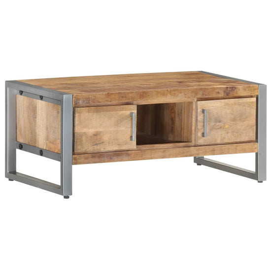 Salontafel 95x50x40 cm ruw mangohout MeubelReus