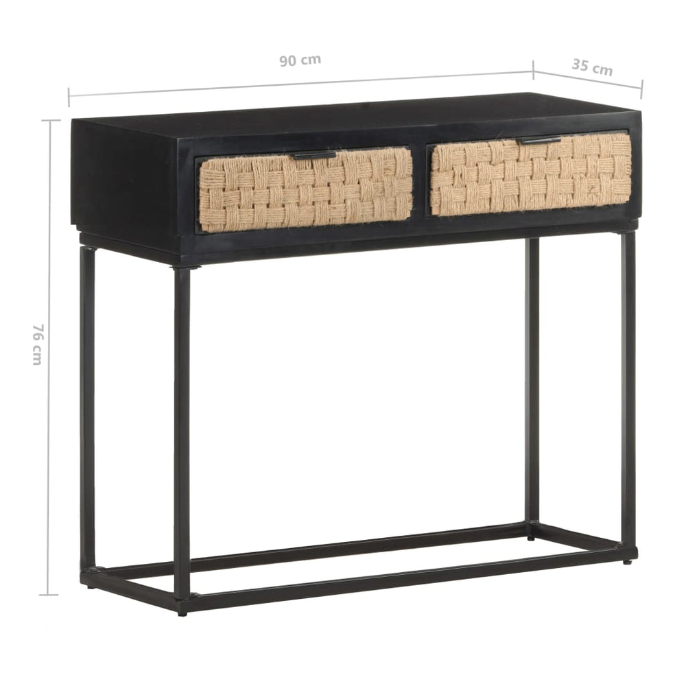 Wandtafel 90x35x76 cm massief mangohout MeubelReus