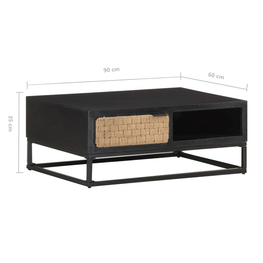 Salontafel 90x60x35 cm massief mangohout MeubelReus