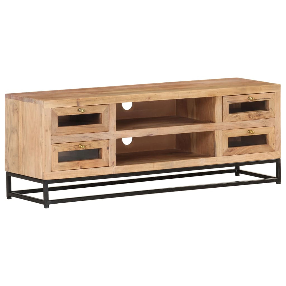 Tv-meubel 110x30x40 cm massief acaciahout MeubelReus