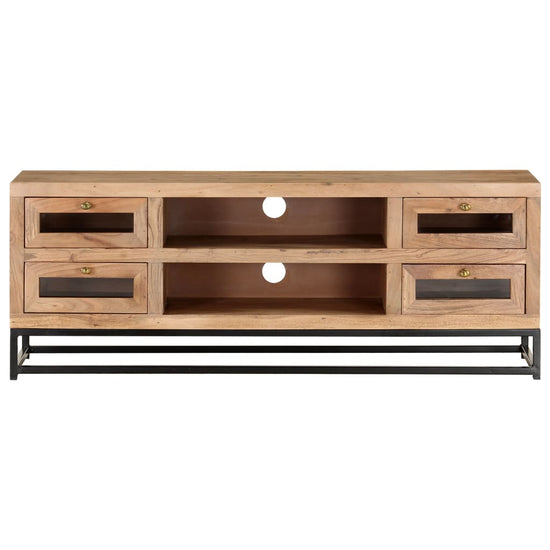 Tv-meubel 110x30x40 cm massief acaciahout MeubelReus