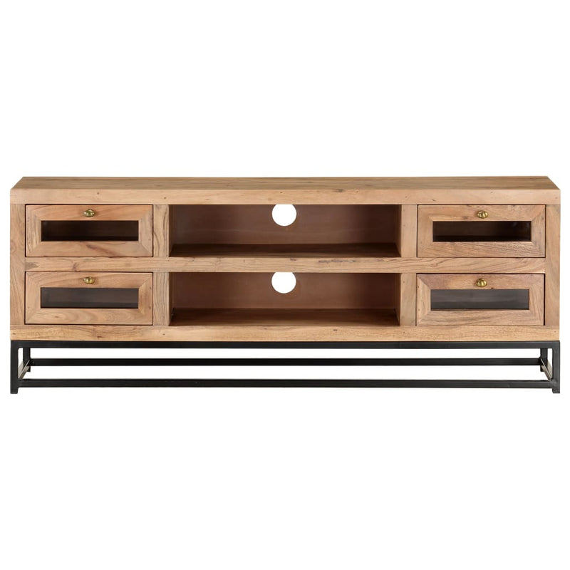 Tv-meubel 110x30x40 cm massief acaciahout MeubelReus