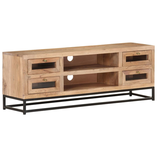 Tv-meubel 110x30x40 cm massief acaciahout MeubelReus