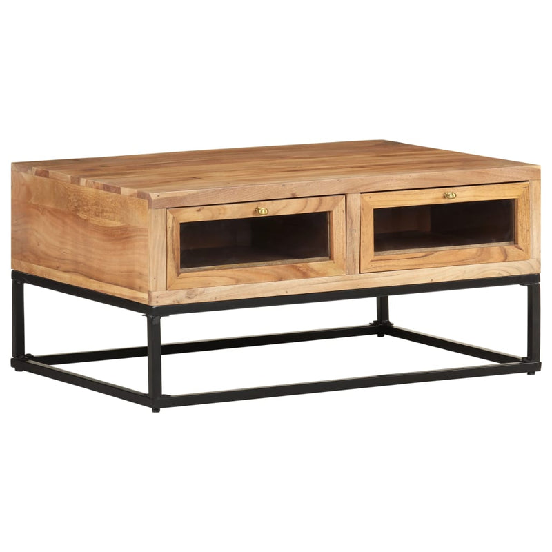 Salontafel 90x60x40 cm massief acaciahout MeubelReus
