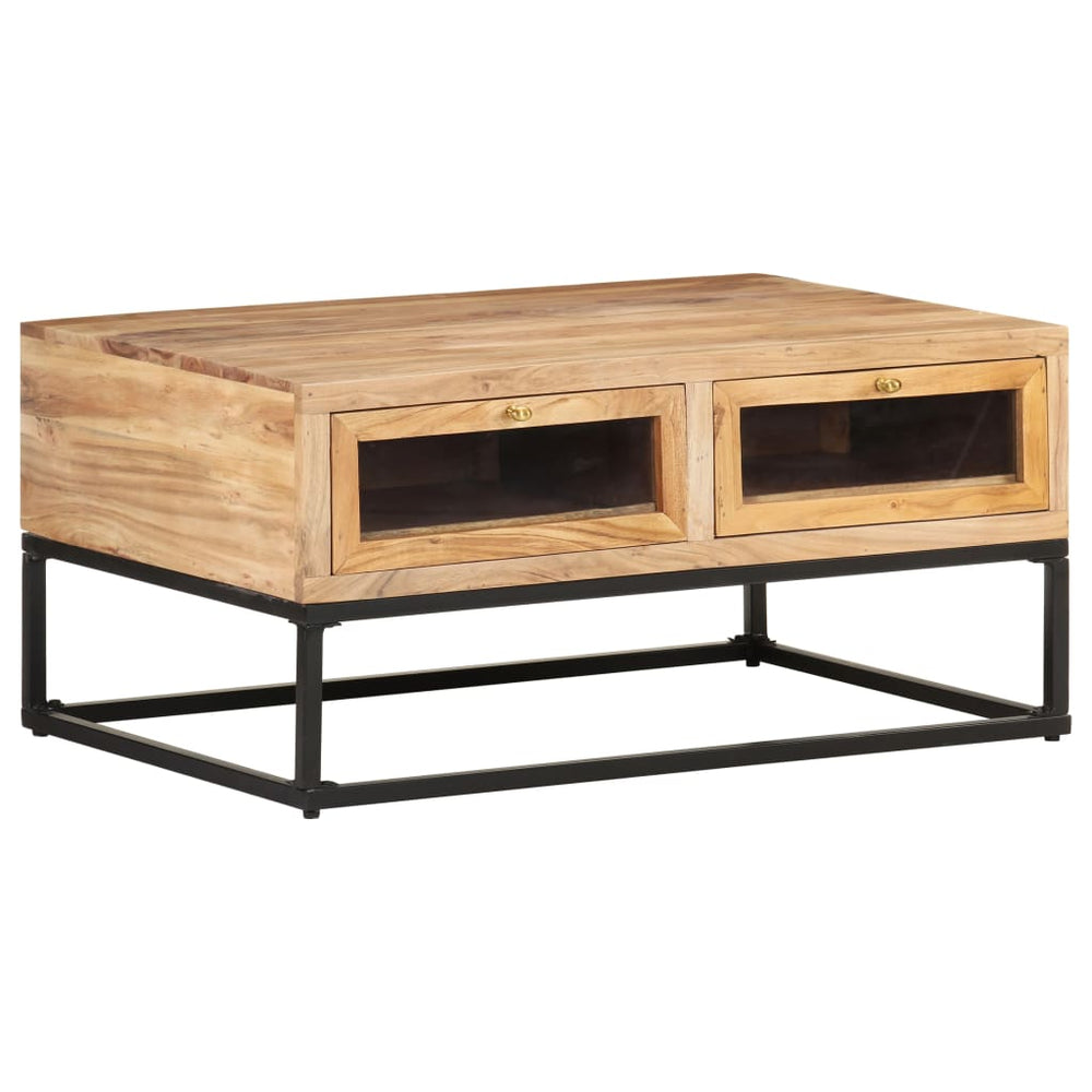 Salontafel 90x60x40 cm massief acaciahout MeubelReus