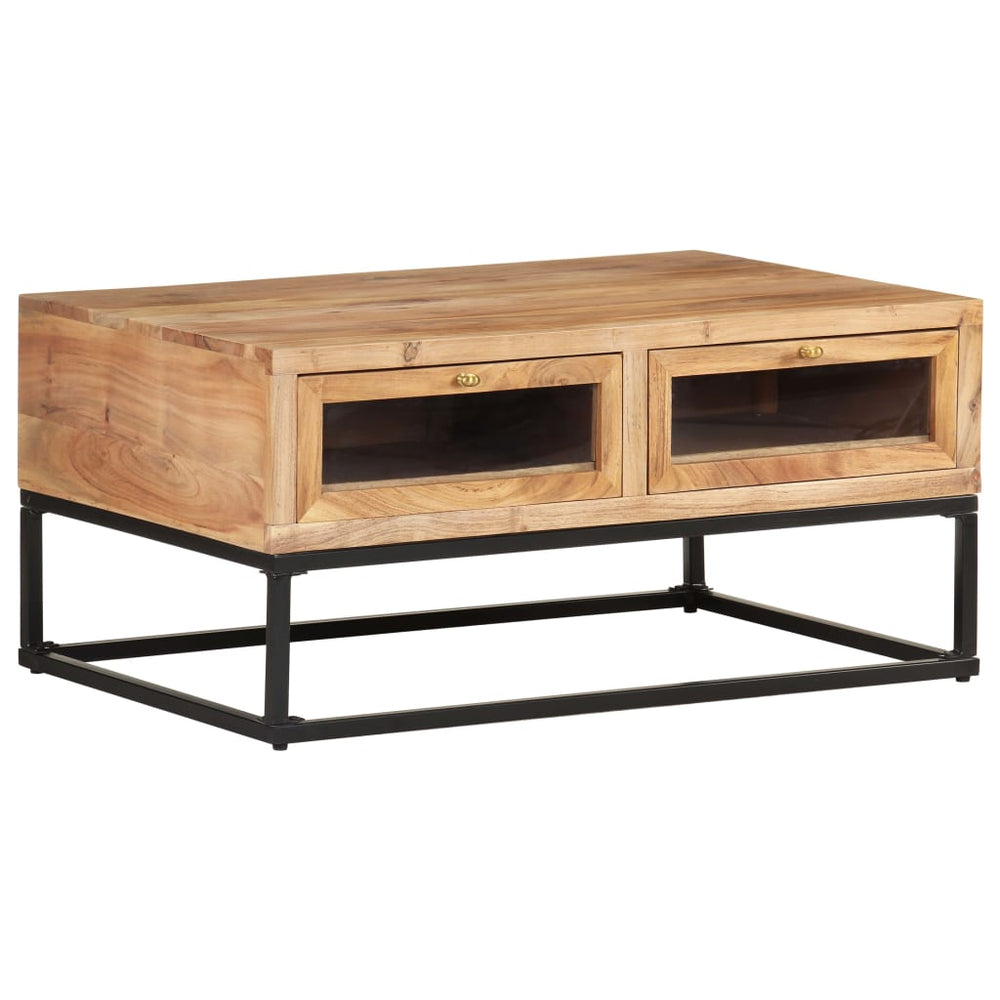 Salontafel 90x60x40 cm massief acaciahout MeubelReus