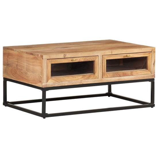 Salontafel 90x60x40 cm massief acaciahout MeubelReus
