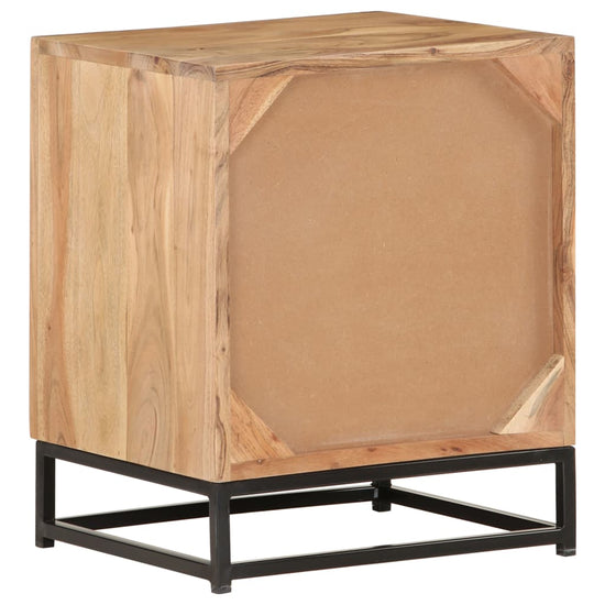 Nachtkastje 40x30x50 cm massief acaciahout MeubelReus