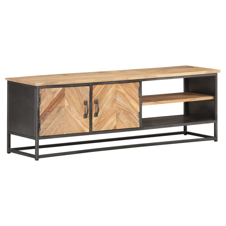 Tv-meubel 120x30x40 cm massief acaciahout MeubelReus
