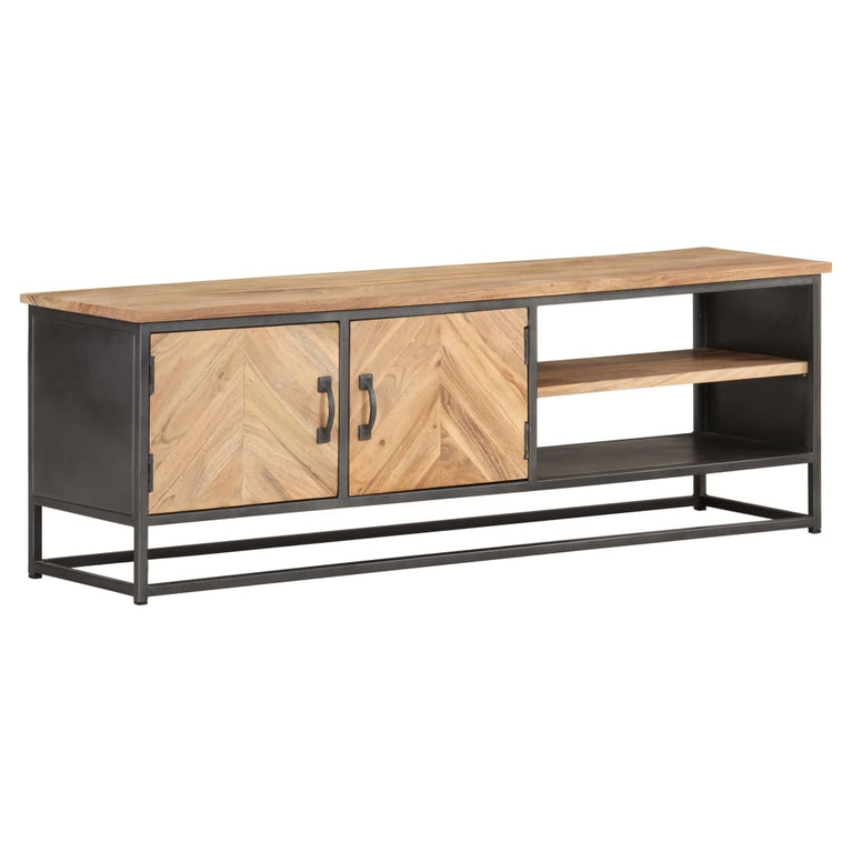 Tv-meubel 120x30x40 cm massief acaciahout MeubelReus