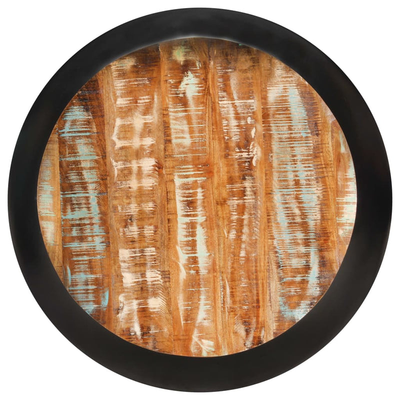 Salontafel 68x68x30 cm massief gerecycled hout zwart MeubelReus