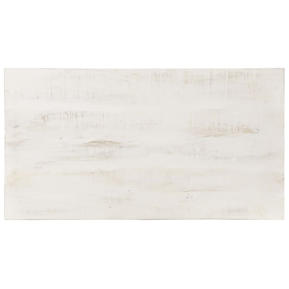 Salontafel 110x60x45 cm massief mangohout wit MeubelReus