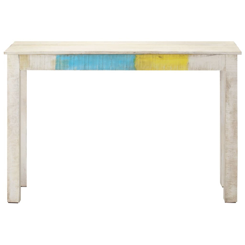 Wandtafel 115x35x77 cm ruw mangohout wit MeubelReus