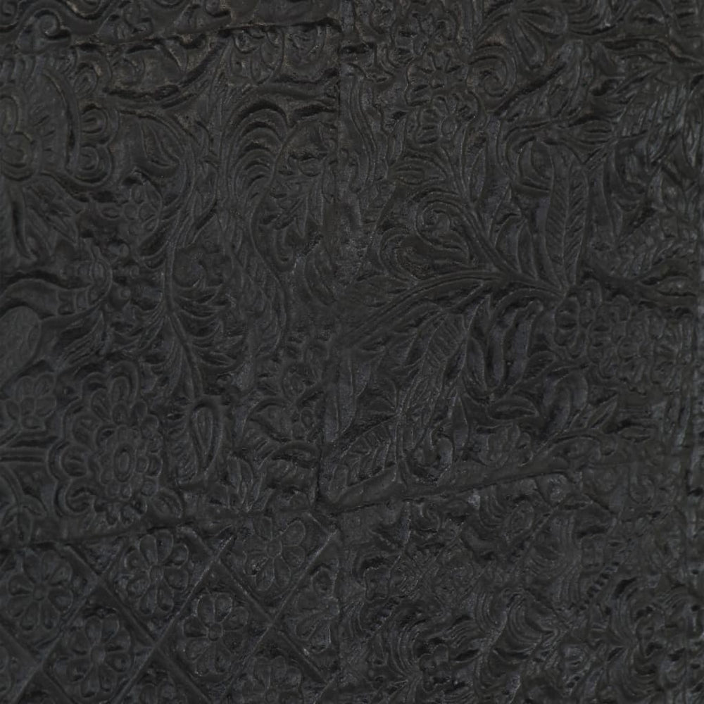 Tv-meubel 115x30x46 cm massief mangohout zwart MeubelReus