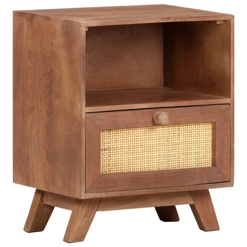 Nachtkastje 40x30x50 cm massief mangohout MeubelReus
