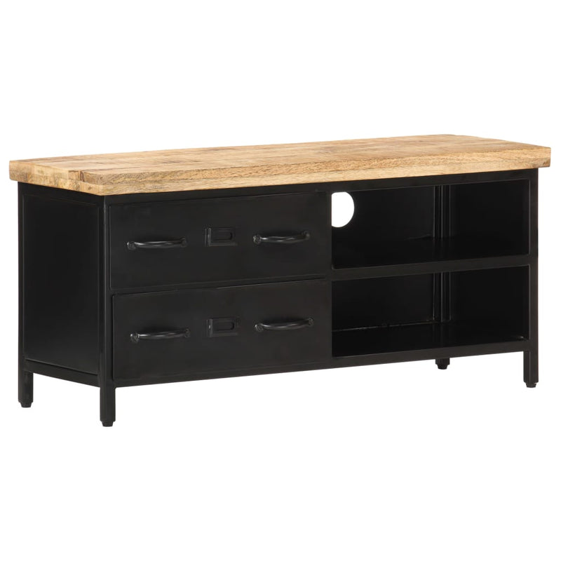 Tv-meubel 90x30x41 cm ruw mangohout MeubelReus