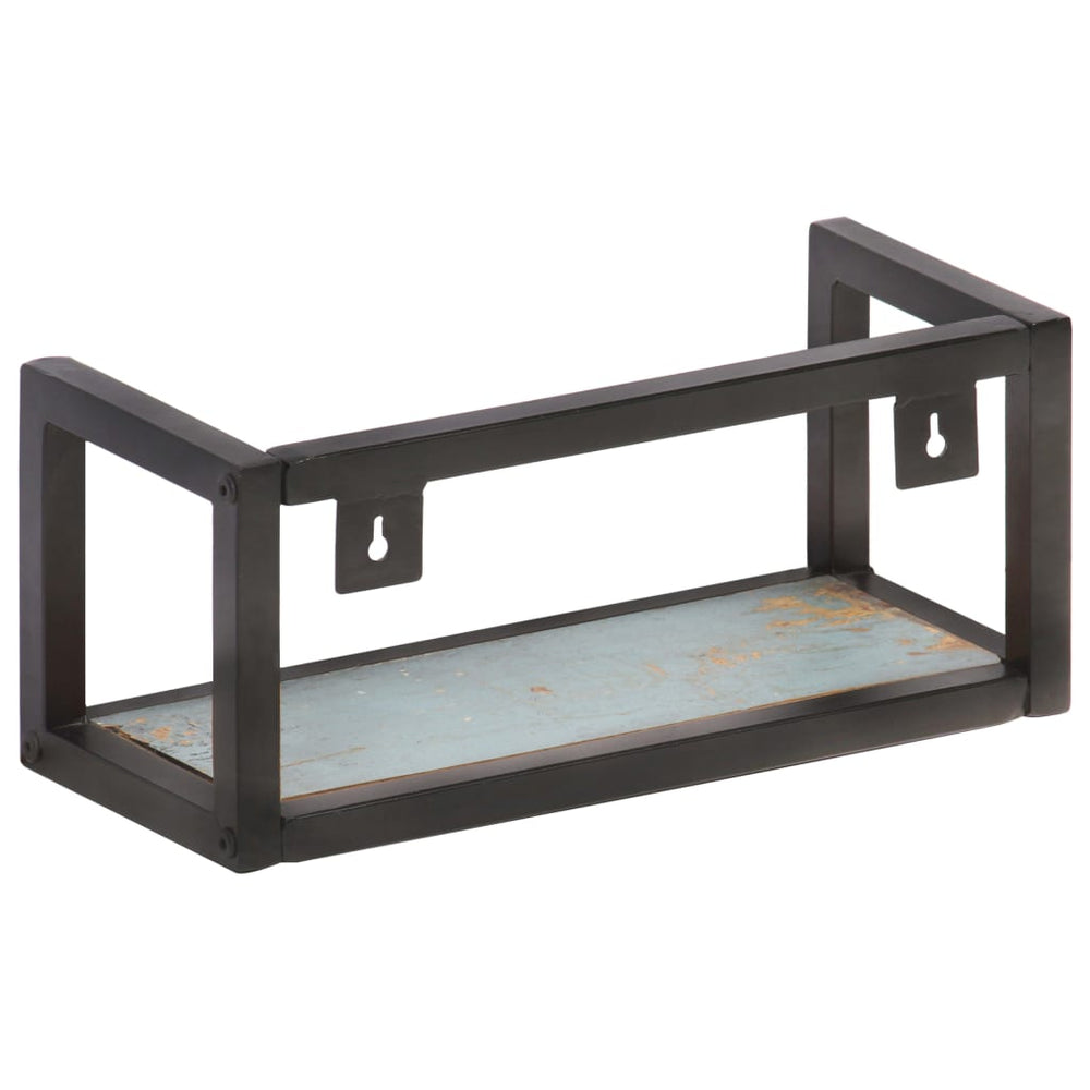 Wandschappen 2 st 40 cm massief gerecycled hout MeubelReus