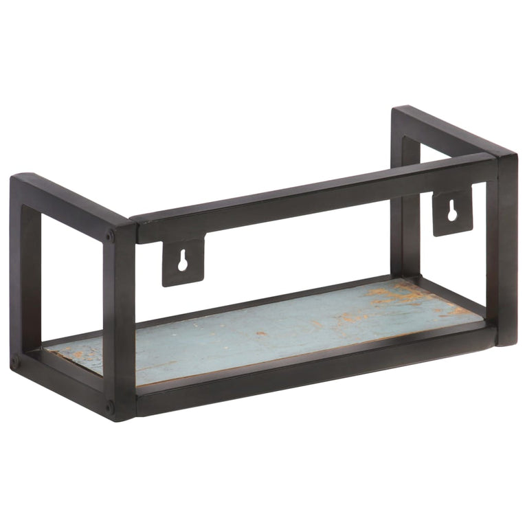 Wandschappen 2 st 40 cm massief gerecycled hout MeubelReus