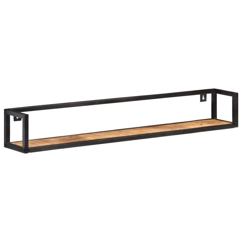 Wandschappen 2 st 120 cm ruw mangohout MeubelReus