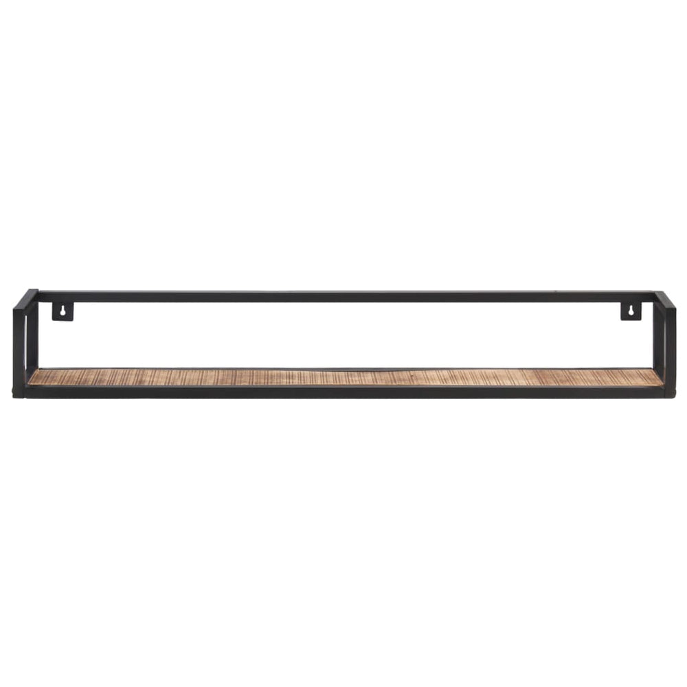 Wandschappen 2 st 120 cm ruw mangohout MeubelReus
