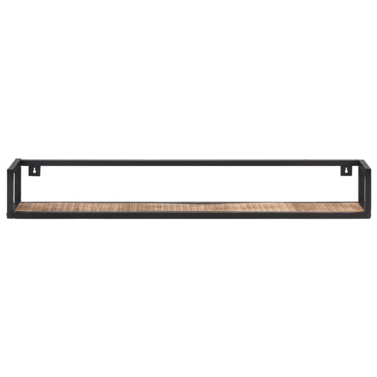 Wandschappen 2 st 120 cm ruw mangohout MeubelReus
