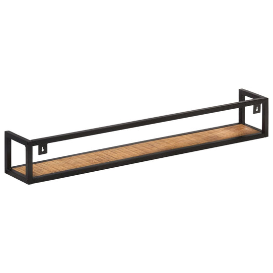 Wandschappen 2 st 120 cm ruw mangohout MeubelReus