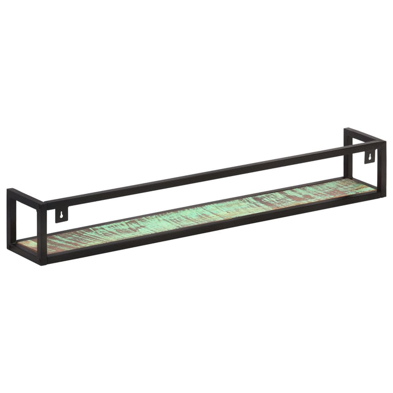 Wandschappen 2 st 120 cm massief gerecycled hout MeubelReus
